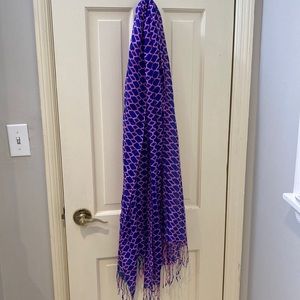 Target brand scarf.  Royal blue and hot pink
